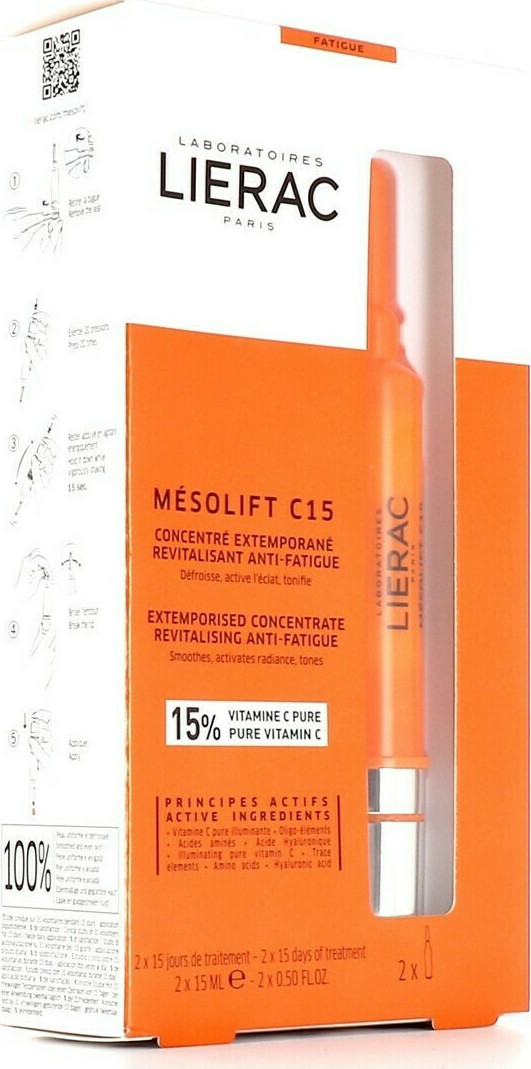 LIERAC Mesolift C15 Extemporaneous Anti-fatigue Revitalizing Concentrate 2x15ml