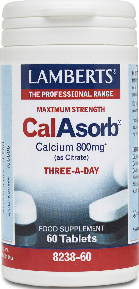 LAMBERTS Calasorb Calcium 800mg 60 ταμπλέτες