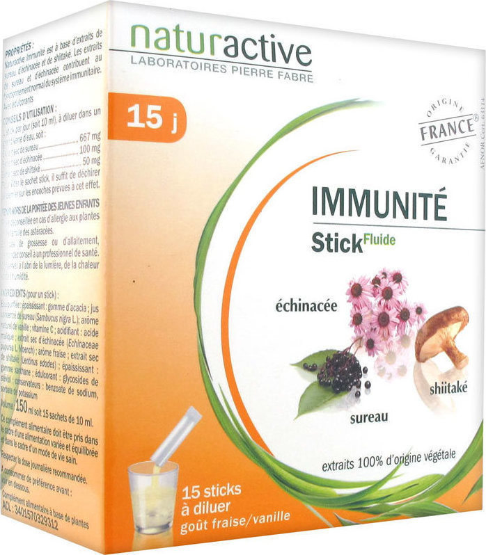 NATURACTIVE Immunite 15 Φακελίσκοι Φράουλα/βανίλια