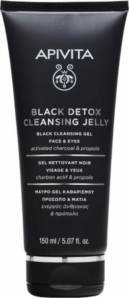 APIVITA Black Detox Cleansing Jelly Face & Eyes 150ml