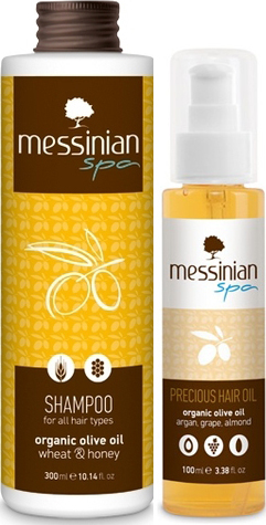 MESSINIAN SPA With Precious Hair Oil 100ml & ΔΩΡΟ Shampoo For All Hair Types 300ml