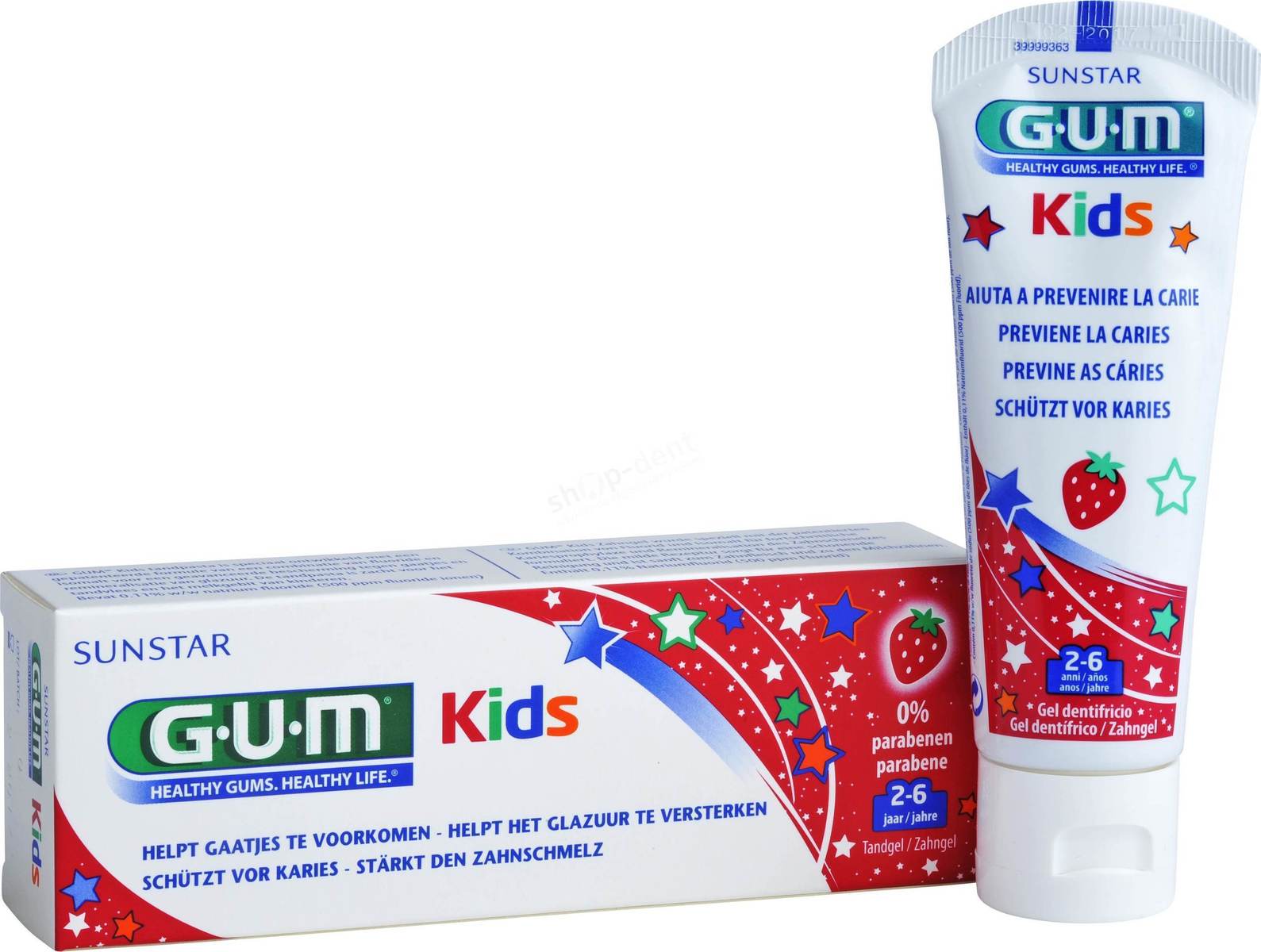 GUM Kids Οδοντόκρεμα 2-6 Ετών Φράουλα 50ml