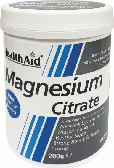 HEALTH AID Magnesium Citrate Powder 200gr