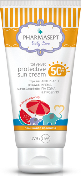 PHARMASEPT Baby Care Total Velvet Protective Sun Cream SPF50+ 150ml