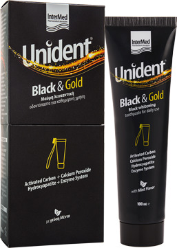 INTERMED Black & Gold Black Whitening Toothpaste με Γεύση Μέντα 100ml