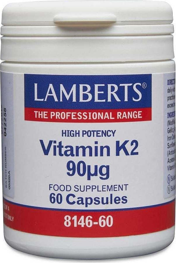LAMBERTS Vitamin K2 90MCG 60 κάψουλες