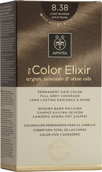 APIVITA My Color Elixir 8.38 Ξανθό Ανοιχτό μελί Περλέ