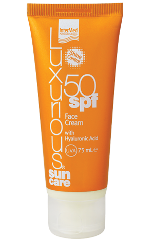 INTERMED Luxurious Sun Care Face Cream SPF50 With Hyaluronic Acid 75ml