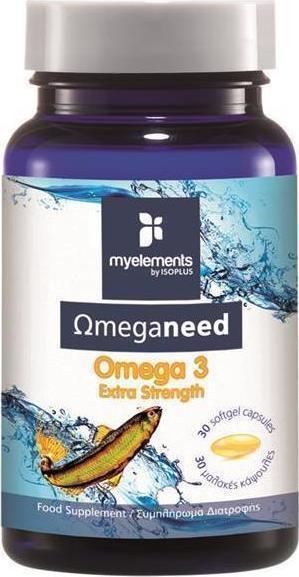 MY ELEMENTS Omeganeed Omega 3 Extra Strenght 30 Μαλακές Κάψουλες