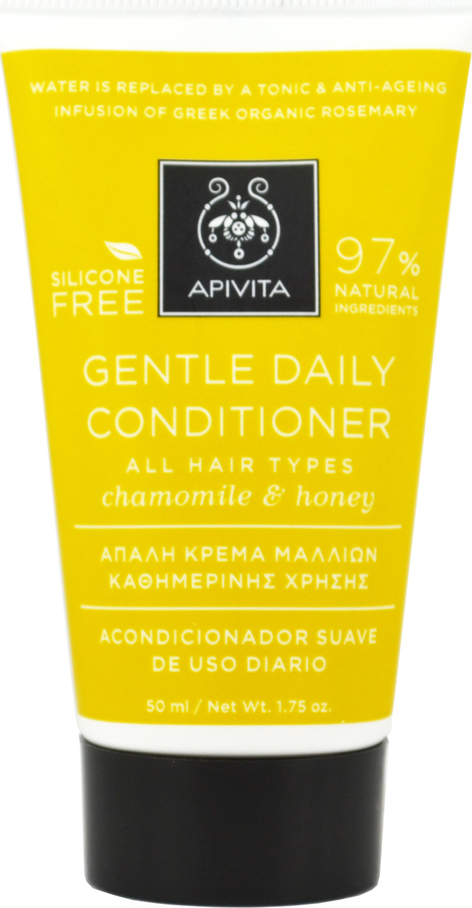APIVITA Gentle Daily Conditioner για Ολους Τους Τύπους Μαλλιών Χαμομήλι & Μέλι 50ml