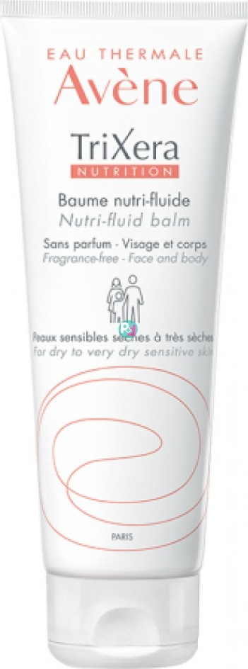 AVENE Τrixera Nutrition Nutri-Fluid Balm Fragrance Free Dry/Very Dry Sensitive Skin Tube 200ml