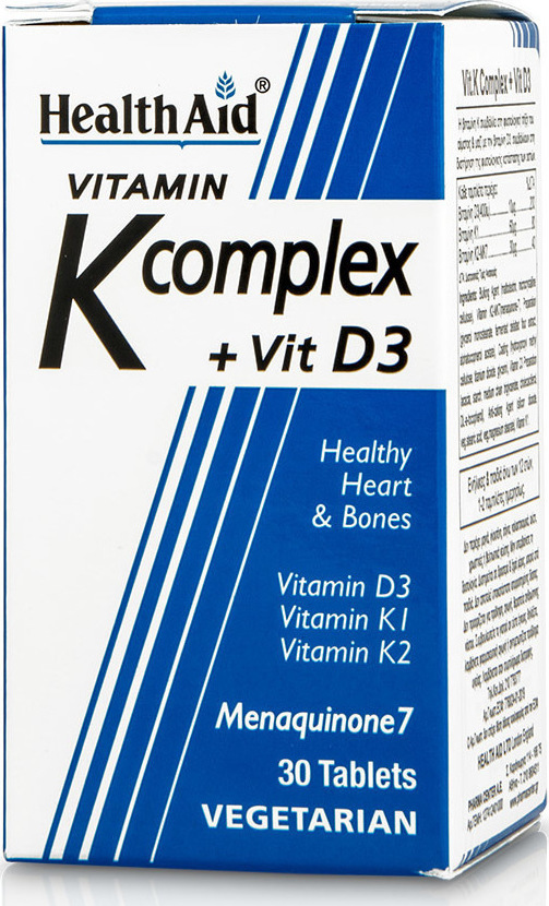 HEALTH AID Vitamin K Complex + Vit D3 30 κάψουλες
