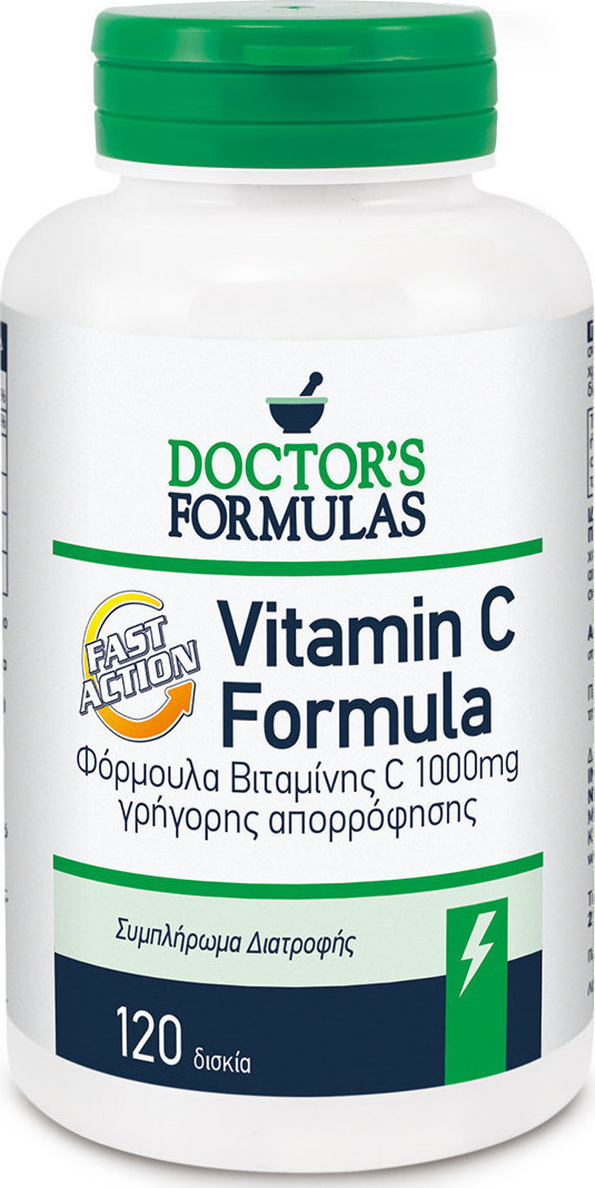 DOCTOR`S FORMULAS Vitamin C Fast Action 1000mg 120 κάψουλες