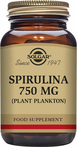 SOLGAR Spirulina 750mg 80 κάψουλες