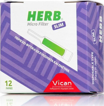 VICAN Herb Micro Filter Slim 12τμχ.