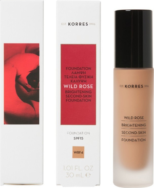 KORRES Wild Rose Brightening Second-Skin Foundation SPF15 Wrf4 30ml