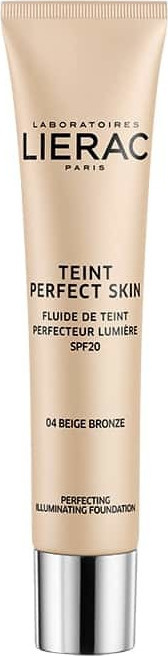 LIERAC Teint Perfect Skin Perfecting Illuminating Foundation SPF20 04 Bronze Beige 30ml