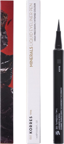KORRES Minerals Liquid Eyeliner Pen 01 Black 1ml