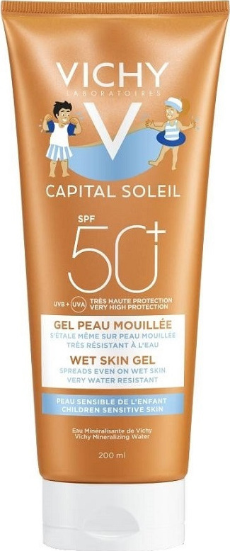 VICHY Capital Soleil Wet Skin Gel for Children Sensitive Skin SPF50+ 200ml