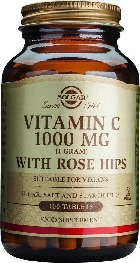 SOLGAR - Vitamin C With Rose Hips 1000mg Tabs 100s
