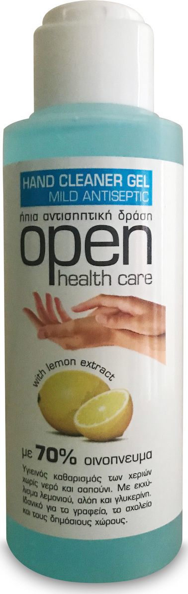 Open Care Ήπιο Αντισηπτικό Gel Χεριών 70% 110ml