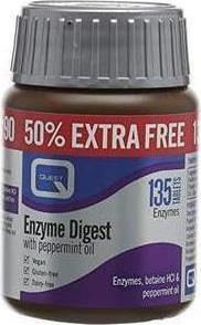 QUEST ENZYME Digest Peppermint Oil 90 + 45 135 Κάψουλες
