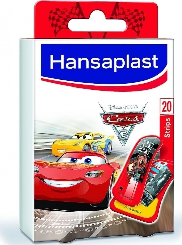 HANSAPLAST - Cars Αυτοκολλητα Επιθεματα για Παιδια 20 Strips