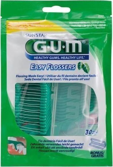GUM Easy Flossers (bag Of 30 Pieces)