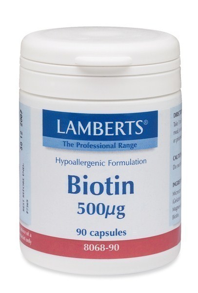 LAMBERTS Vit Biotin 500mcg 90caps