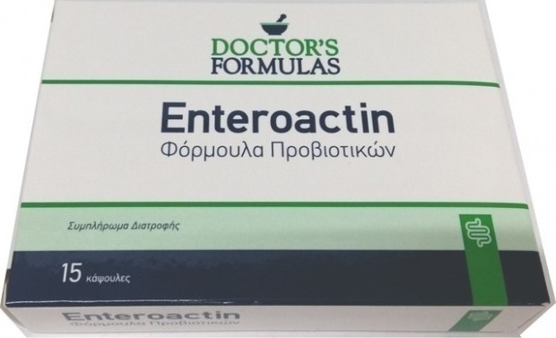 Doctors Formulas Enteroactin 400mg 15 κάψουλες