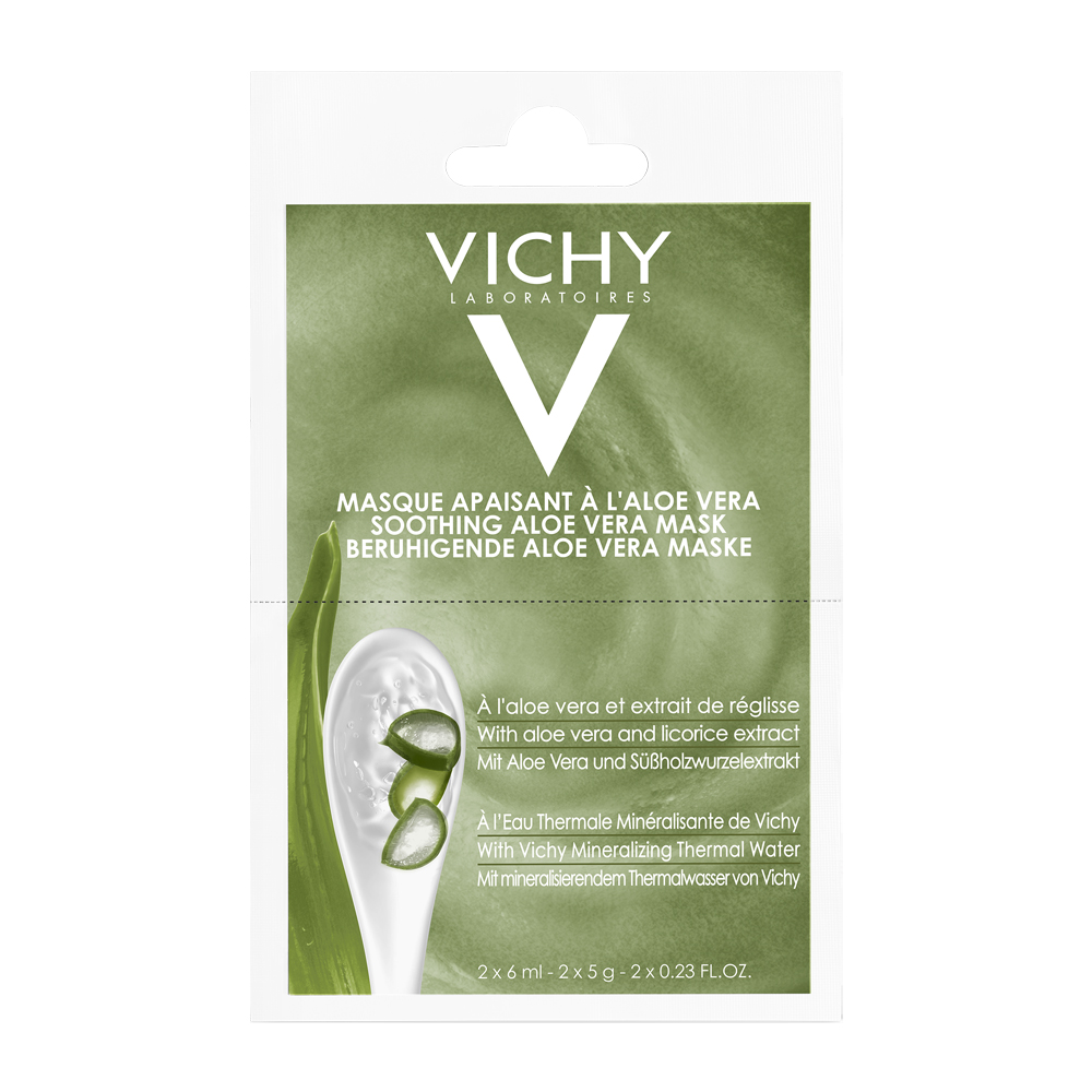 VICHY Purete Thermal Aloe Vera Mask - Μάσκα Αλόης, 2x6ml