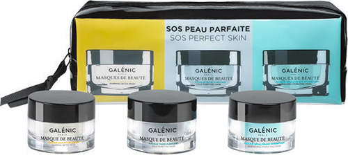 GALENIC Set SOS Perfect Skin Masques De Beaute Cold Purifying Mask 15ml + Galenic Masques De Beaute Warming Detox Mask 15ml + Galenic Masques De Beaute Quenching Hydrating Mask 15ml