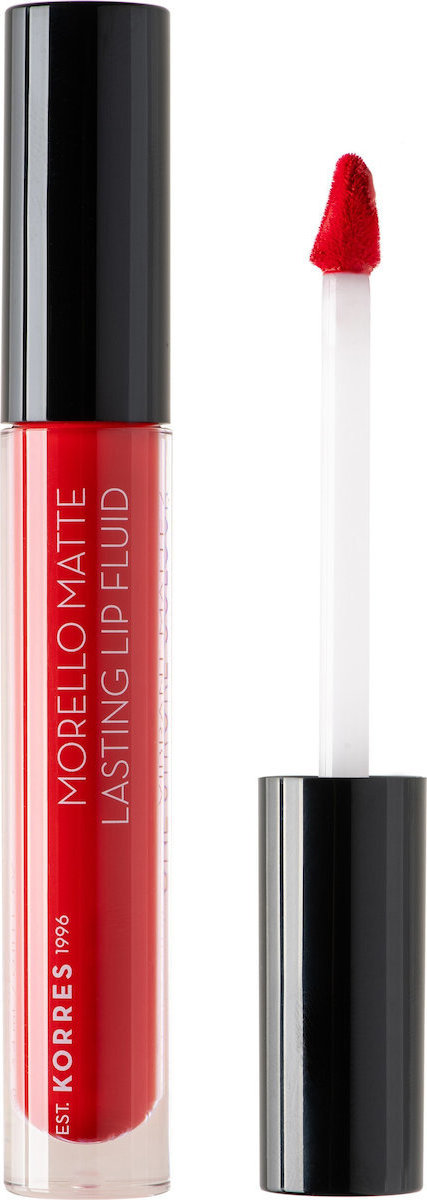 KORRES Morello Matte Lasting Lip Fluid 52 Poppy Red  3,4ML