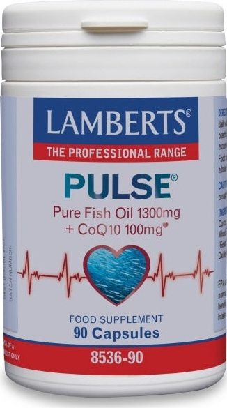 LAMBERTS Pulse Pure Fish Oil 1300mg & CoQ10 100mg 90caps