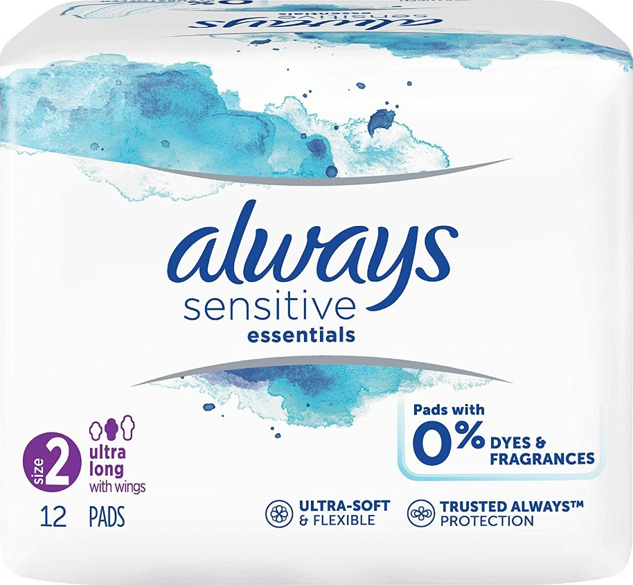 ALWAYS Sensitive Essentials Size 2 Ultra Long with Wings 12τμχ