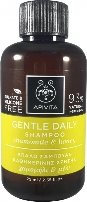 APIVITA Gentle Daily Shampoo Mini με Χαμομήλι & Μέλι 75ml