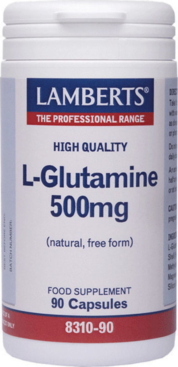 LAMBERTS L-Glutamine 500mg 90 κάψουλες