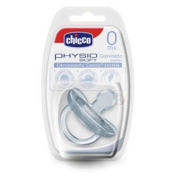 CHICCO Πιπιλα Ολο σιλικονη Physio Soft 0μ