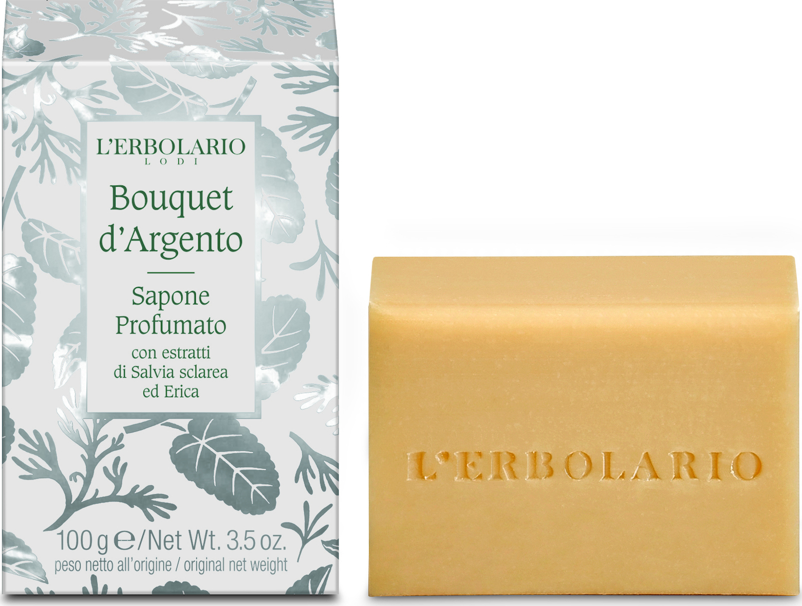 L Erbolario Silver Bouquet Perfumed Soap 100gr