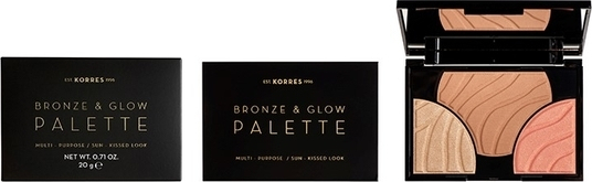 KORRES Bronze & Glow Palette Multi-Purpose Sun-Kissed Look Champagne Glow 20 gr