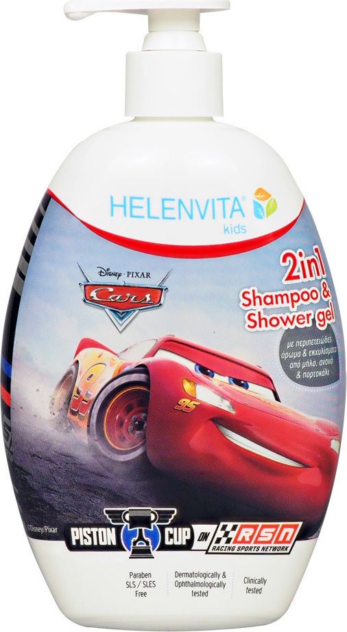 HELENVITA Kids Cars 2 In 1 Shampoo & Shower Gel 500ml