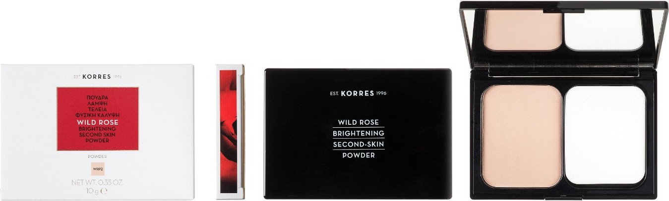 KORRES Wild Rose Brightening Second Skin Powder Wrp2 10gr
