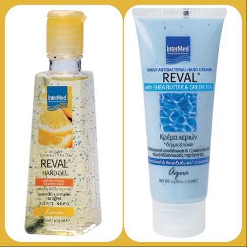 INTERMED Reval Hand gel Lemon 100ml + Reval Daily Antibacterial Hand Cream Aqua 75ml