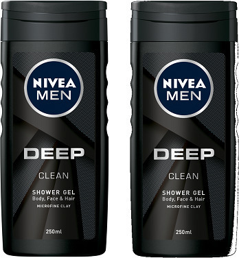 NIVEA 1+1 Δώρο Men Shower Gel Deep, 2*500ml