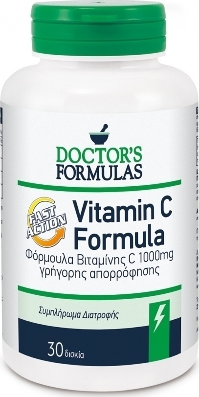 DOCTORS FORMULAS Vitamin C Fast Action 1000mg 30 κάψουλες