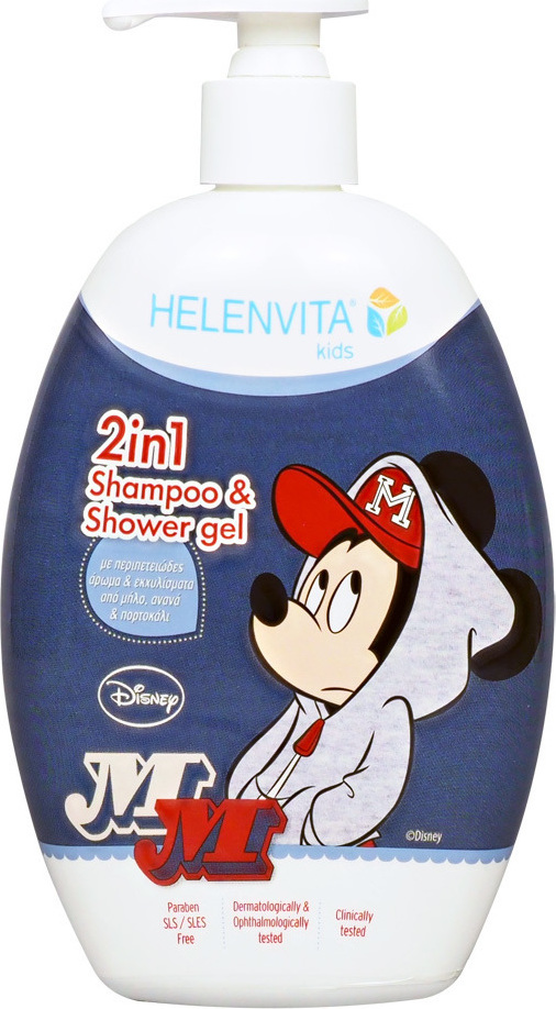 HELENVITA Mickey Kids 2 In 1 Shampoo & Shower Gel 500m