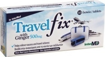 UNIPHARMA Travel Fix With Ginger 500mg 10tab