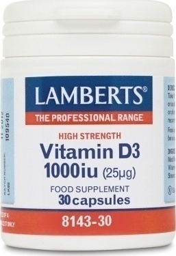 LAMBERTS Vitamin D 1000iu 30 Caps