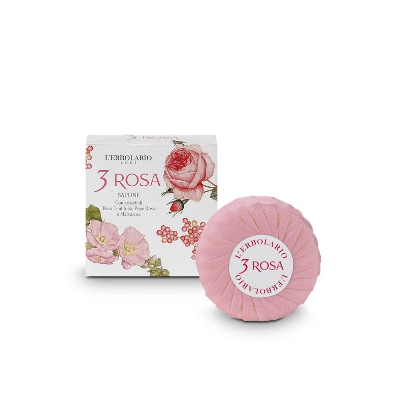 LERBOLARIO 3 Rosa Perfumed Soap 100g