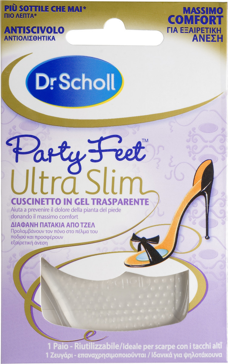 DR SCHOLL Party Feet Ultra Slim Πατάκια Από Τζελ, 1 ζευγάρι